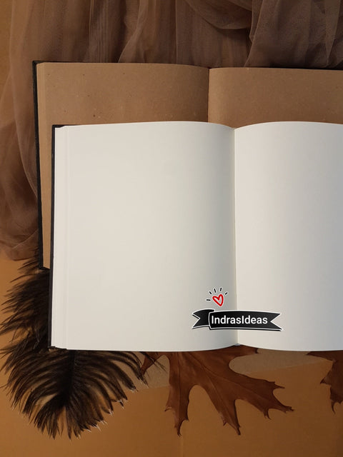 Wedding couple in a heart, Black Guest Book with a Bride and Groom silhouettes. S Books.