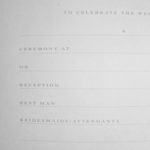 Ivory gold, heart initial guest book, classic, Vintage style Slim guest book and Set.