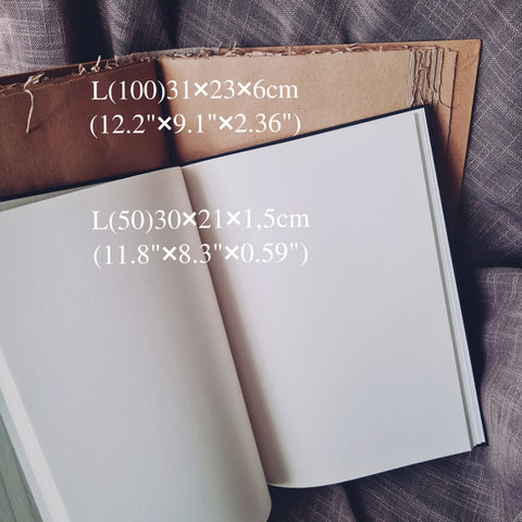 Dramatic Black & White heart with thorns and custom initials- Small and Large book and set