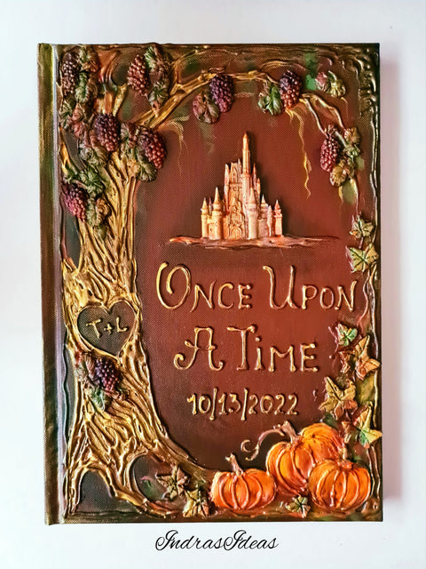 Autumn, fall wedding, guest book, Quiceañera event Guest Book and Set