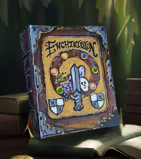 The Enchiridion Handbook Blank Book – 3D Sculpted Fantasy Journal
