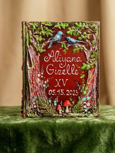 Handmade Woodland Magic Journal – Personalized Birthday & Wedding Keepsake Book