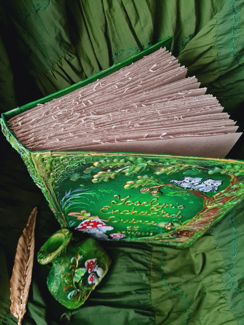 Custom Enchanted Forest Guest Book – Whimsical Fairy & Woodland Mushroom Album for Weddings, Quinceañera & Birthdays
