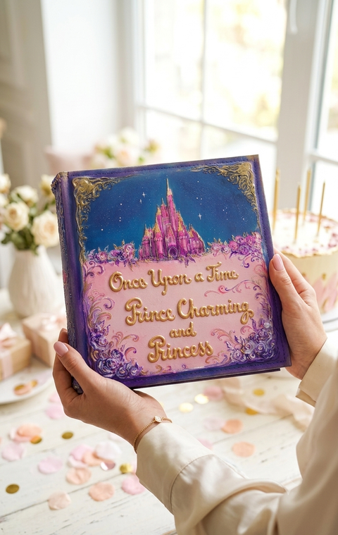 Princess Birthday Photo Album & Fairytale Quinceañera Guest Book