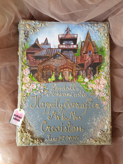 Unique locations wedding personalization guestbook and Set, your individual wedding place