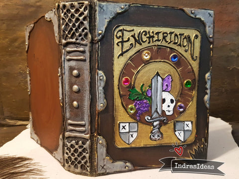 Enchiridion book,Time for Adventure, Animation Fan Art, custom book.