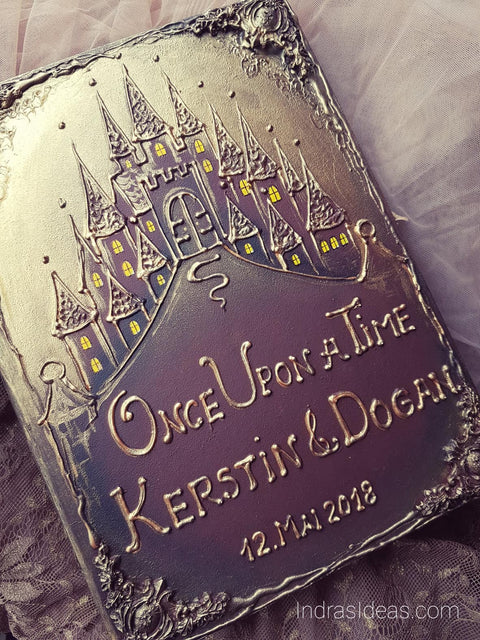 Fairy Tale Rustic Castle hill with Large covers Book and Set