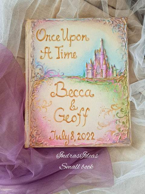 Fairytale castle on hill, All Sizes wedding guest Book and Set