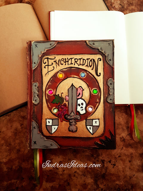 Enchiridion book,Time for Adventure, Animation Fan Art, custom book.