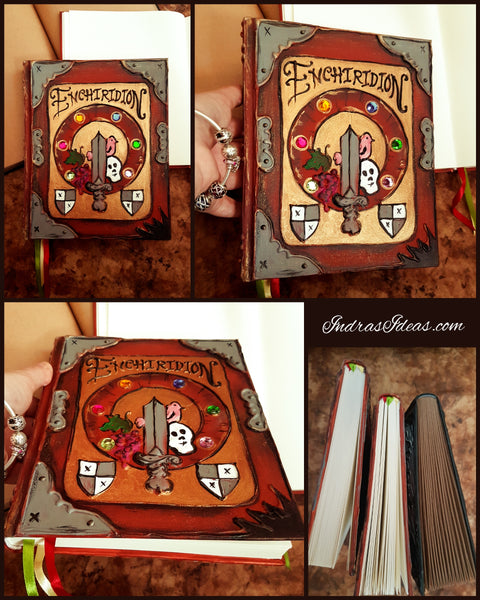 Enchiridion book,Time for Adventure, Animation Fan Art, custom book.