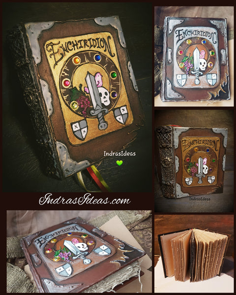Enchiridion book,Time for Adventure, Animation Fan Art, custom book.