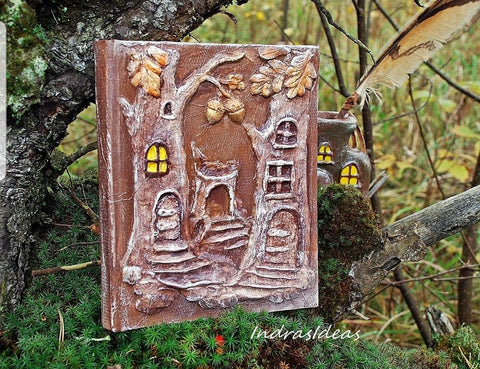 Forest diary, wedding guestbook, Grimoire, Medieval wedding guest book and set