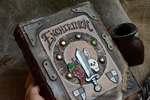 Enchiridion book,Time for Adventure, Animation Fan Art, custom book.