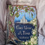 Blue sky wedding guest book with castle. Large Books and Set