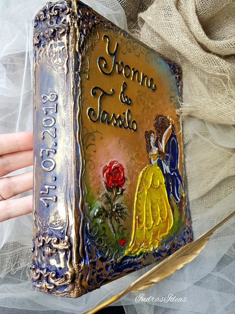 Fairytale popular movie wedding guest book, Quinceanera event guest book. All size books and set.