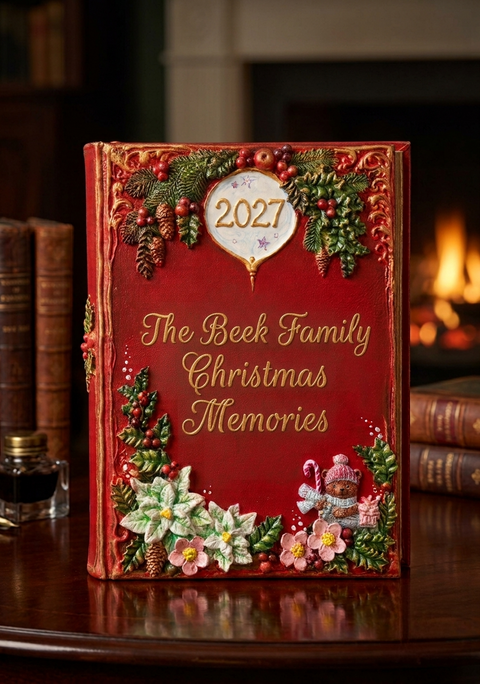 Personalized Christmas Memory Book – Custom Family Holiday Keepsake