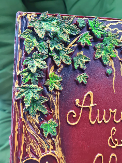 Autumn tree Wedding Guest Book, Personalized Woodland & Enchanted Forest Sign In Book.