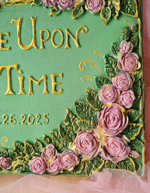 Personalized Photo Album & Fairytale Wedding Guest Book – Once Upon A Time Castle Memory Book