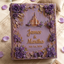 Personalized Purple Fairy Tale Wedding Guest Book – 3D Castle & Floral Memory Book
