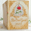 Custom Fairytale Wedding Guest Book with Enchanted Rose
