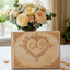 Custom 3D Baroque Wedding Guest Book, Personalized Vintage Monogram Keepsake