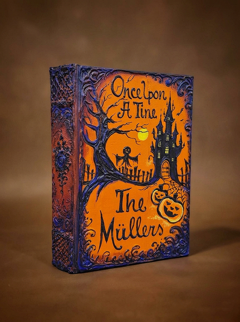 Halloween Wedding Guest Book, Spooky Gothic Memory Album,  Witch Spell Book