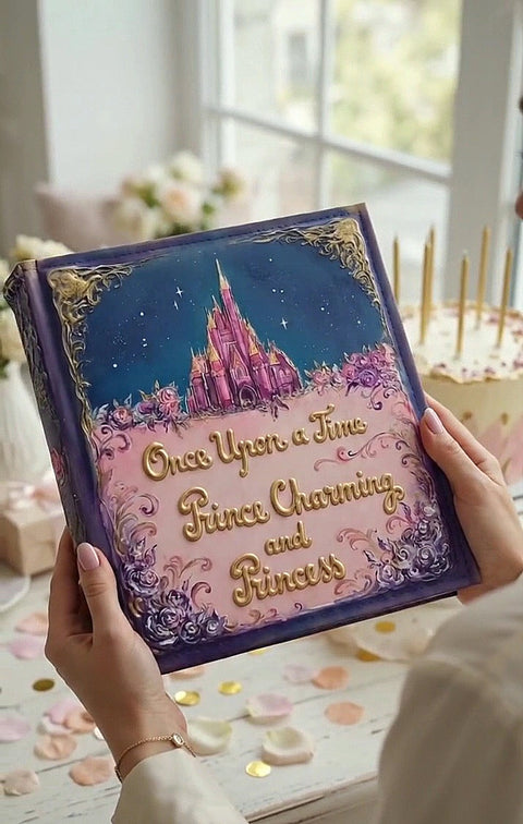 Princess Birthday Photo Album & Fairytale Quinceañera Guest Book