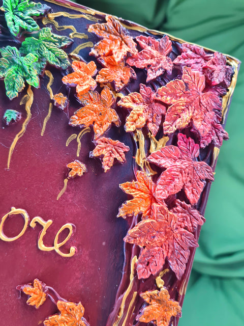 Autumn tree Wedding Guest Book, Personalized Woodland & Enchanted Forest Sign In Book.