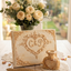 Custom 3D Baroque Wedding Guest Book, Personalized Vintage Monogram Keepsake
