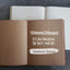 Personalized rustic wedding guest book set, with initials and date.