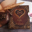 Personalized rustic wedding guest book set, with initials and date.