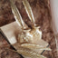 Gold feather Pen and Penholder Set