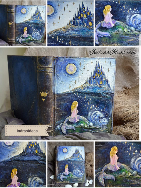 Mermaid wedding guest Book and Set